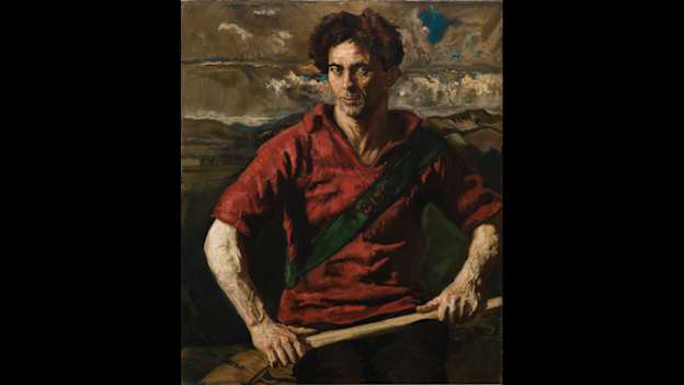 'The Tipperary Hurler' by artist Seán Keating depicts a hurler wearing the colours of Commercials Hurling Club. 