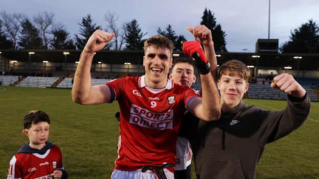 Ian Maguire celebrates following Cork's recent Allianz Football League win over Kildare at Páirc Uí Rinn.  Photo by Michael P Ryan/Sportsfile