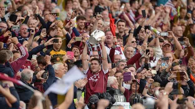 David Burke captained Galway to All-Ireland SHC glory in 2017. Photo by Piaras Ó Mídheach/Sportsfile