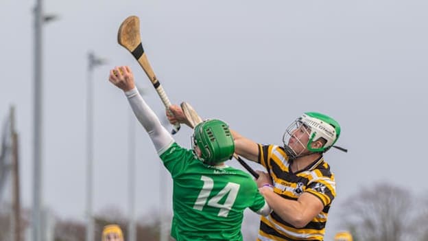 Action from Coláiste Mhuire, Mullingar's Corn Ui Dhuill victory over Coláiste Eoin, Stillorgan.