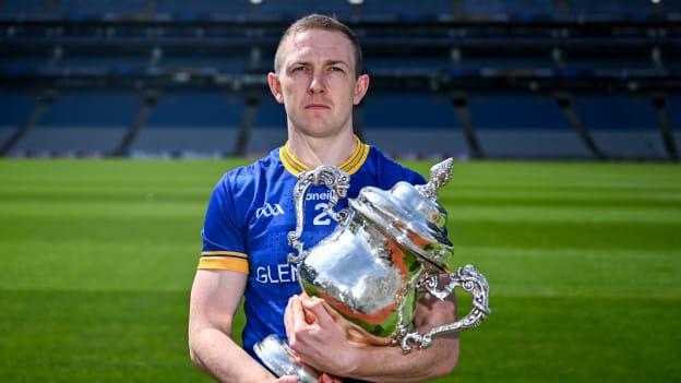 Longford senior footballer Paddy Fox pictured at the launch of the Tailteann Cup. Photo by Piaras Ó Mídheach/Sportsfile