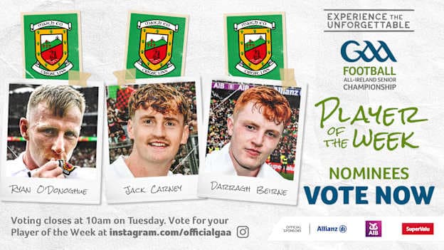 GAA.ie Footballer of the Week nominees