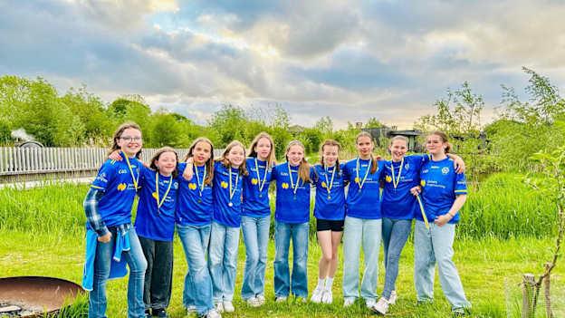 The Luxembourg LGFA team that were successful at the 2025 European Youth Féile. 