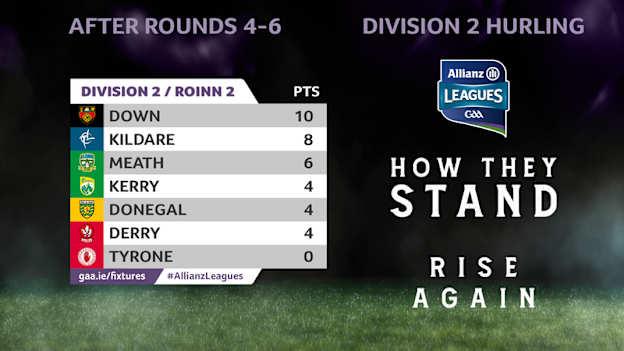 Allianz Hurling League Division Two standings
