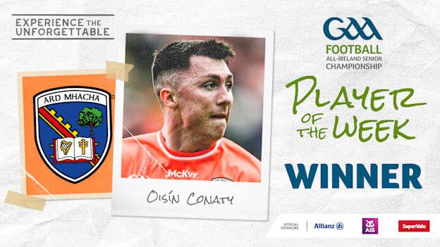 Oisín Conaty is this week's GAA.ie Footballer of the Week. 