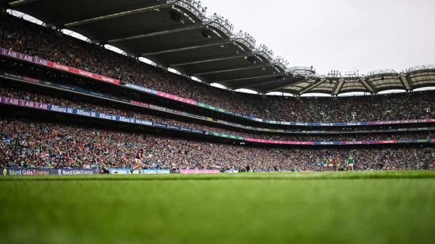 A general view of Croke Park during the 2023 All-Ireland SHC Final between Limerick and Kilkenny. Photo by Ramsey Cardy/Sportsfile