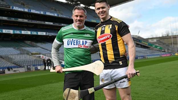 Jamie Carragher and TJ Reid at Croke Park