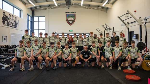 Pictured is the Sligo Development Squad that completed the Movember Ahead of the Game Mental Health Literacy Programme. 