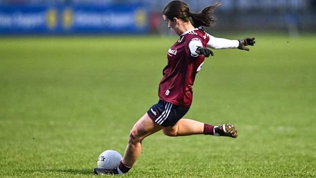 Róisín Leonard scored a goal for Galway against Cork. Photo by Piaras Ó Mídheach/Sportsfile
