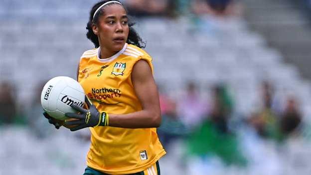 Lara Dahunsi scored two goals for Antrim in their victory over Derry. 