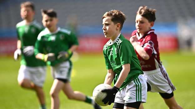 D'imir an Ghaeltacht ó Phort Láirge agus Naomh Muire ó Dhún na nGall in aghaidh a chéile ag na Go Games Gaeilge i bPáirc an Chrócaigh inné, 13 Aibreán, 2026