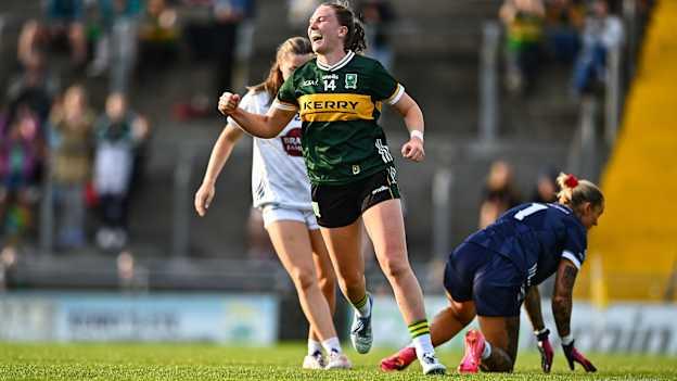 Síofra O'Shea starred for Kerry against Kildare. Photo by Tyler Miller/Sportsfile