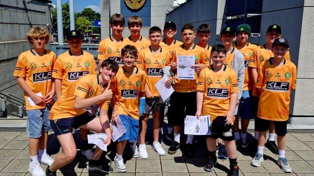 The Australasia Féile Peile na nÓg team pictured outside Croke Park this week.
