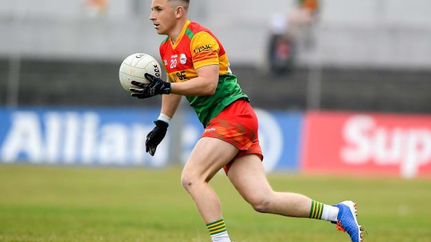 Aaron Amond scored two goals for Carlow against Laois. Photo by Matt Browne/Sportsfile