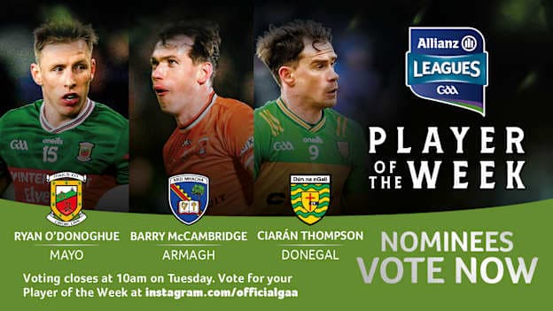 GAA.ie Footballer of the Week nominees.