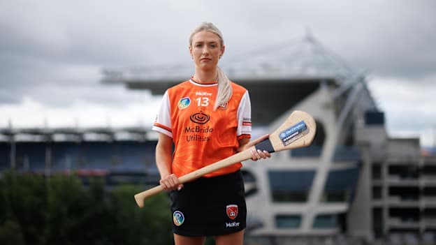 Armagh's Rachael Trainor pictured at the 2026 Glen Dimplex All-Ireland Camogie Championship Final Media Day at the Maldron Hotel Croke Park, Dublin.Photo by ©INPHO/James Crombie