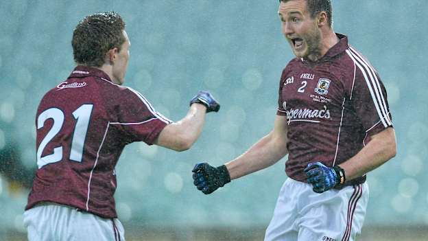 Eoin Walsh celebrates after winning an All-Ireland U21 title with Galway in 2013. Photo by Diarmuid Greene/Sportsfile