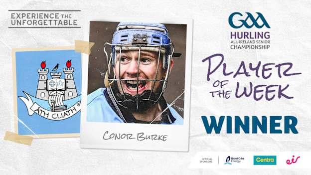 Conor Burke voted GAA.ie Hurler of the Week