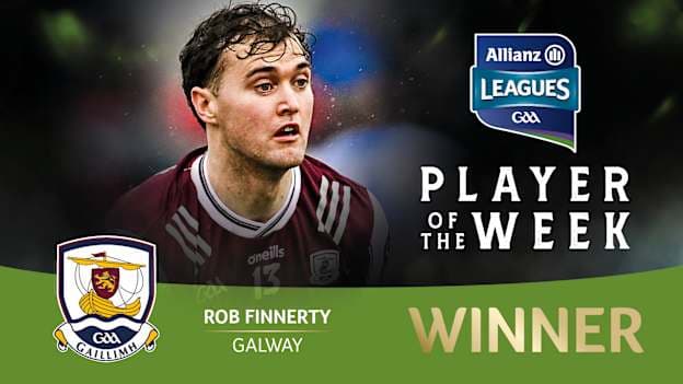 Galway's Rob Finnerty is this week's GAA.ie Footballer of the Week. 