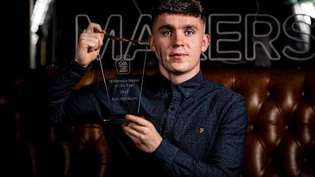 Dalata Hotel Group U-20 Footballer of the Year Eoin McElholm enjoying his GAA journey
