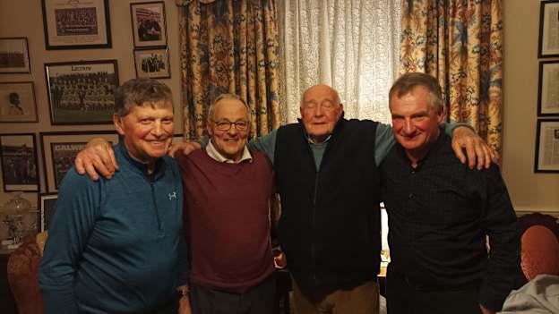 Back in March, 2024, the late John O’Mahony hosted a group interview about Ballaghaderreen’s first-ever Mayo SFC title in 1972 at his home in Ballaghaderreen. He is pictured with his teammates Christy McCann, Jim Fleming and Fr Dan O’Mahony (his brother).