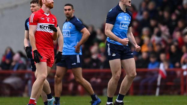 Dublin and Derry do battle in Division 1 of the Allianz Football League on Saturday.