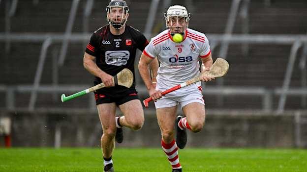 Pat Ryan, Doon, and Ian Kenny, Ballygunner, in AIB Munster Club SHC action  at TUS Gaelic Grounds. Photo by Brendan Moran/Sportsfile