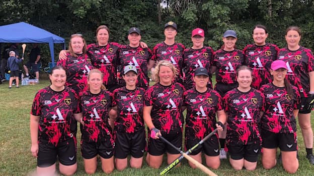 Leighlinbridge Junior Women's Rounders team. 