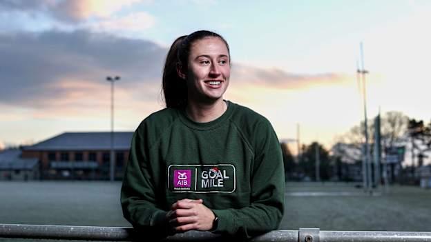 Pictured is Kerry footballer, Kayleigh Cronin who has teamed up with AIB to support the GOAL mile. As part the campaign AIB is offering people who register for the GOAL Mile the chance to win one of the ten €1,000 prizes for their GAA, Camogie, or LGFA club. To win, people need to register for their GOAL Mile and then enter the AIB GAA GOAL Mile competition at  www.aibgaagoalmile2024.com.   