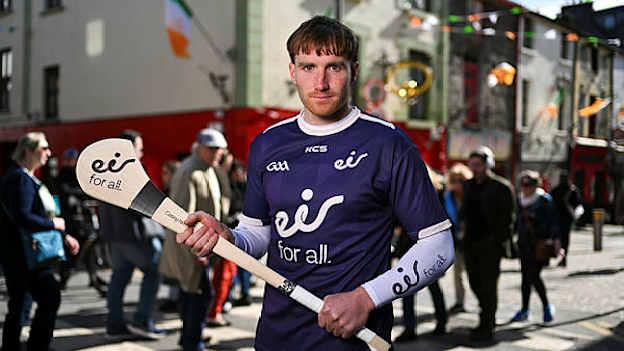 eir ambassador and hurler Conor Whelan of Galway, pictured at the launch of the third annual ‘eir for all’ Poc Tapa Challenge, which invites GAA clubs across Ireland to compete for €5,000 and the opportunity to play at Croke Park during All-Ireland Semi-Final Day. eir has been a proud partner of the GAA since 2011, with eir Wide-Fi powered by WiFi 7 giving fans lightning-fast streaming on GAA+, ultra-low latency for live matches, and reliable connectivity throughout their home. For further information on how to enter follow @eir.ireland or visit eir.ie. Photo by Brendan Moran/Sportsfile