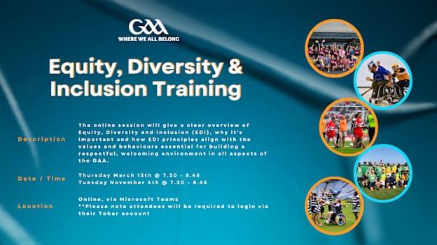 The online sessions will give a clear overview of Equity, Diversity, and Inclusion.