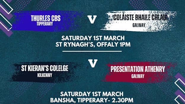The Croke Cup Semi-Finals take place on Saturday.