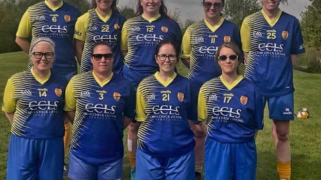 The Limekiln senior women's GAA Rounders team. 
