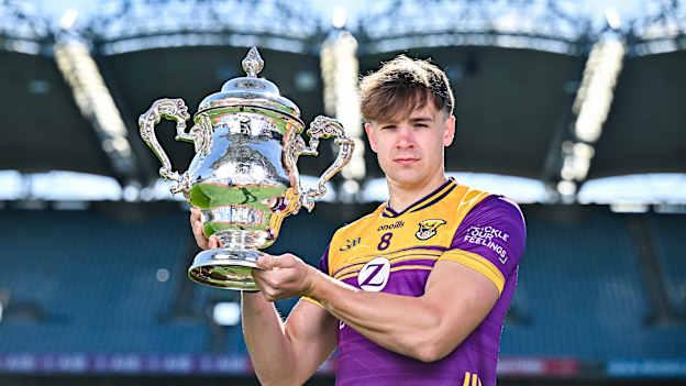 Wexford's Liam Coleman pictured at the launch of the Tailteann Cup. Photo by Sam Barnes/Sportsfile