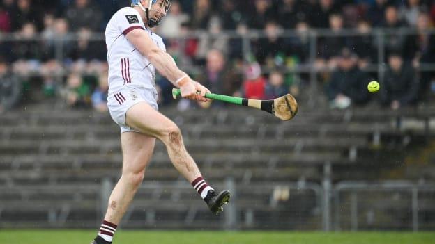 Conor Cooney of Galway during the Allianz Hurling League Division 1 Group A match between Westmeath and Galway at TEG Cusack Park in Mullingar, Westmeath. Photo by Seb Daly/Sportsfile.