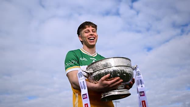 Offaly captain Lee Pearson pictured at the launch of the Leinster SFC. Photo by Piaras Ó Mídheach/Sportsfile