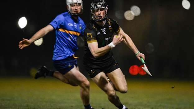 Niall O'Farrell, TUS Midwest, and David Lee, UCD, in Electric Ireland Fitzgibbon Cup action. Photo by Tyler Miller/Sportsfile