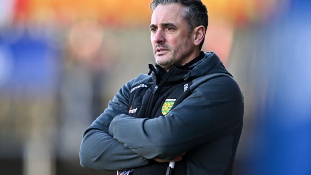 Donegal senior hurling team manager Mickey McCann. Photo by Ben McShane/Sportsfile