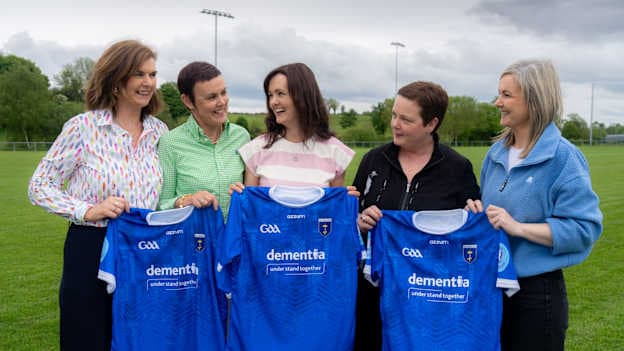 Pictured left to right are Sean McCague's daughters Nuala Smyth, Paula McGonnell, Emma Flanagan, Martha MacCinna, and Freda McCague.