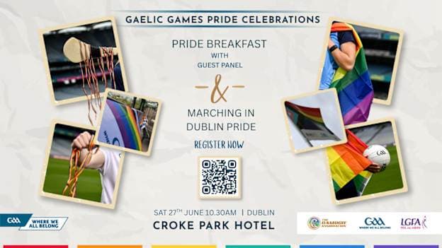 Register now for Gaelic games Pride celebrations.
