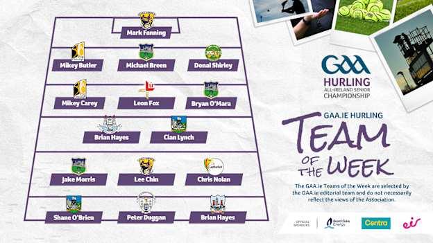 This week's GAA.ie Hurling Team of the Week.