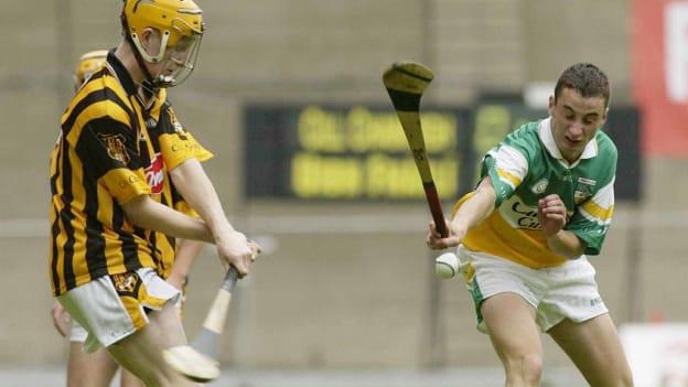Richie Power, Kilkenny, and Neil Rogers, Offaly, in action during the 2003 Leinster MHC Final at Croke Park.
