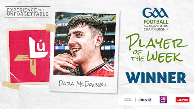 GAA.ie Footballer of the Week Dara McDonnell.