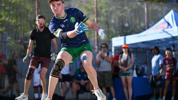Fiachra Ó Dúill in Men's Open Singles action.