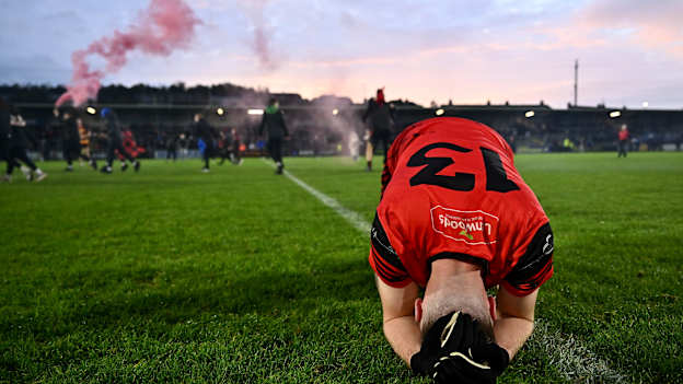 Joe Sheridan of Madden Raparees after his side's victory in the Armagh County Senior Club Football Championship final match between St Patrick's Cullyhanna and Madden Raparees at BOX-IT Athletic Grounds in Armagh. Photo by Piaras Ó Mídheach/Sportsfile.