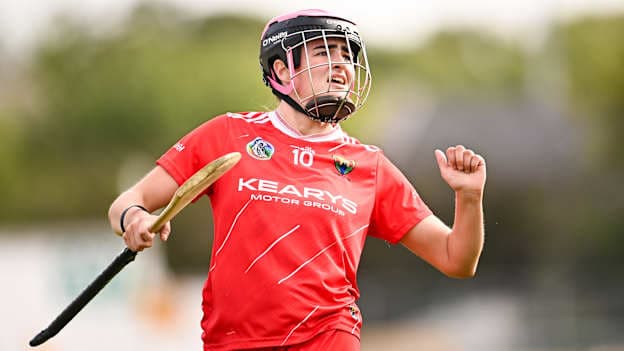 Emma Murphy of Cork during the Glen Dimplex All-Ireland Camogie Senior Championship semi-final match between Cork and Waterford at UPMC Nowlan Park, Kilkenny. Photo by Ben McShane/Sportsfile.