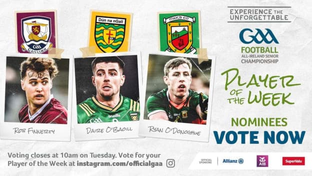GAA.ie Footballer of the Week nominees.