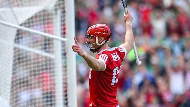 Cork's Brian Hayes celebrates at Croke Park. Photo by John Sheridan/Sportsfile