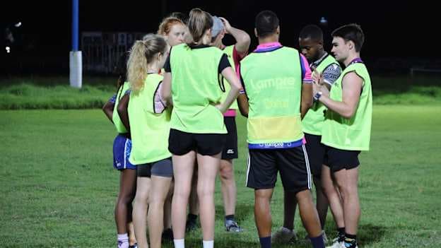 Trident Gaels players at a recent training session. 