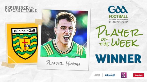 Peadar Mogan voted GAA.ie Footballer of the Week